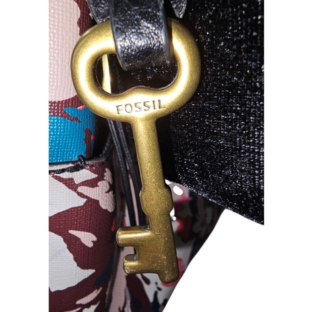 FOSSIL Fiona Floral Crossbody Bag - Pink, Blue, Brown - Picture 4 of 8